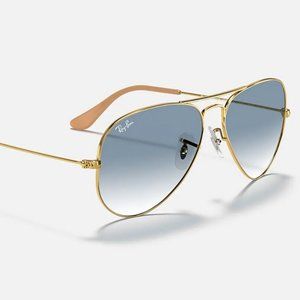 Ray-Ban Aviator Light Blue gradient